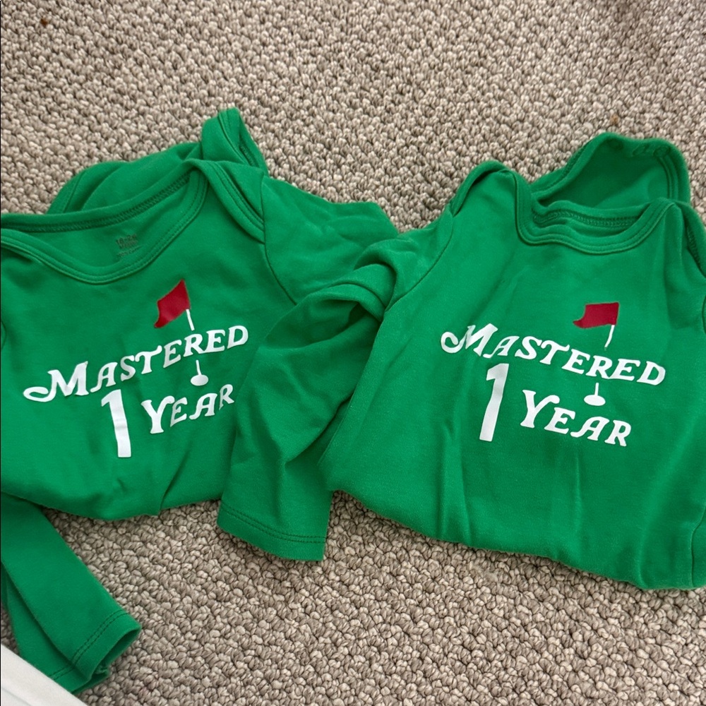 Green Kids Shirt - Mastered 1 Year